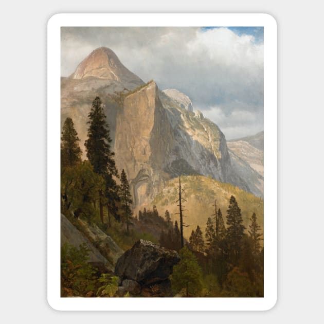 North Dome, Yosemite Valley by Albert Bierstadt Magnet by Classic Art Stall